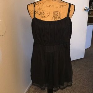 Sexy Torrid 1 black sheer top with underlay